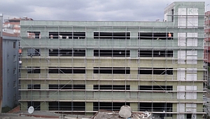 7 katlı otoparkta son hazırlıklar