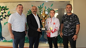 Başkan Büyükgöz, Avrupa Şampiyonunu ağırladı