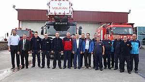 Bünyamin Çiftçi, itfaiyecilerle buluştu