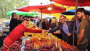 Bünyamin Çiftçi, pazarcı esnafını dinledi