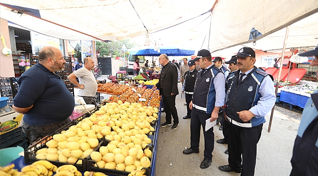 Çayırova'da semt pazarına inceleme