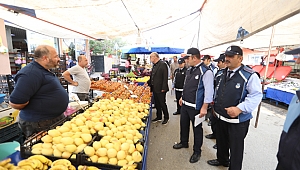 Çayırova'da semt pazarına inceleme