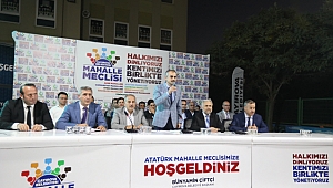 Çiftçi, Atatürk Mahallesi sakinlerini dinledi