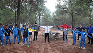 Çiftçi, sporcularla nefes açtı