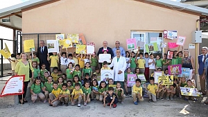 Darıcalı çocuklar veterinerlerden bilgi aldı