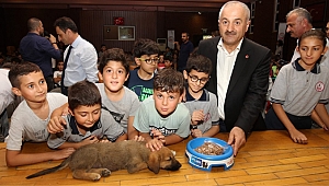 Gebzeli çocuklara hayvan sevgisi aşılandı