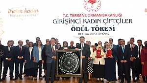 Girişimci kadın çiftçiler ödüllendirildi