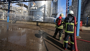 KORDSA ve itfaiye kimyasal sızıntı tatbikatı yaptı