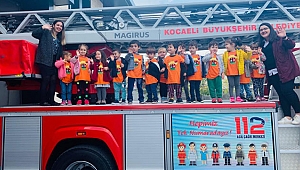 Minik itfaiyeciler göreve hazırlandı