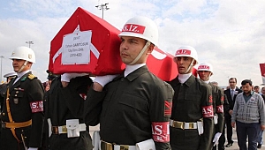 Şehidimizin naaşı böyle geldi