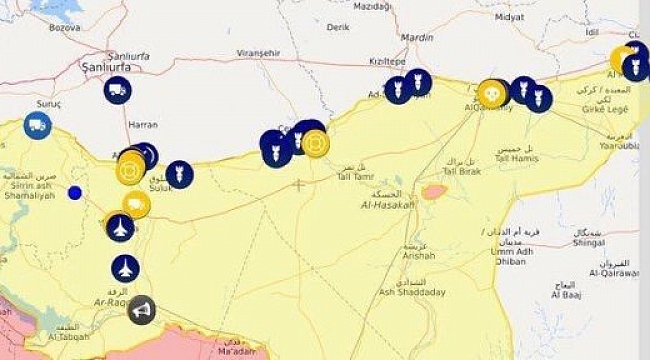 YPG hedeflerine bombalar yağıyor