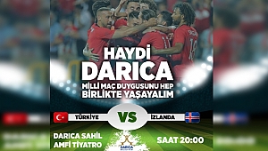 Darıca sahilde milli heyecan