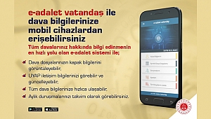 Dava bilgileri cebe taşındı