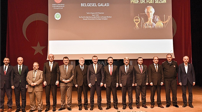 Kocaeli protokolü Fuat Sezgin için buluştu