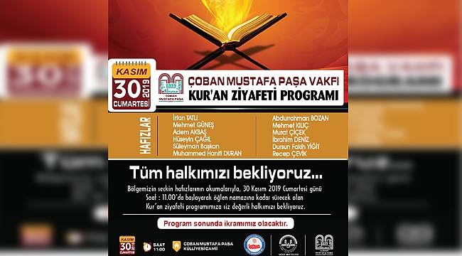 Kur’an ziyafetine davet