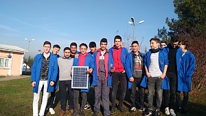 Beyaz kalpler, yenilenebilir enerji dersi alıyor