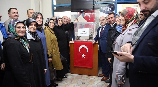 Bıyık ve Çiftçi oylarını kullandı