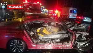 Gebze'de feci kaza, yanarak can verdi!