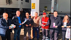 Gebze'deki işçilere çalışan sağlığı bilgilendirmesi