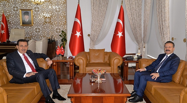 Vali Aksoy, mevkidaşı Ümit’e konuk oldu