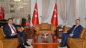 Vali Aksoy, mevkidaşı Ümit’e konuk oldu