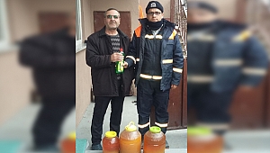 5 litre atık yağa 1 litre bulaşık deterjanı