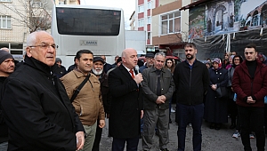 Bıyık, kutsal topraklara giden Darıcalıları uğurladı