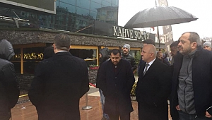 Bıyık'tan olay yerine ziyaret