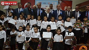 Darıcalı minikler karnelerine kavuştu