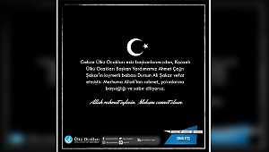 Sinan Ateş'ten Şakar'a taziye mesajı