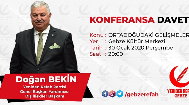 Yeniden Refah Gebze, Bekin'i ağırlıyor