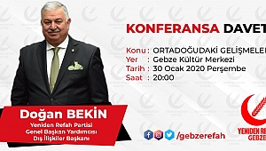 Yeniden Refah Gebze, Bekin'i ağırlıyor
