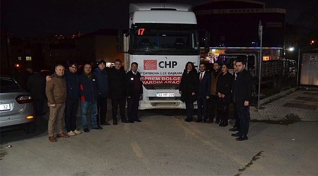 CHP Çayırova'dan afetzedelere yardım eli