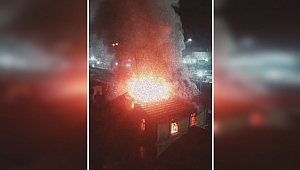 Dilovası'ndaki tren istasyonunda korkutan yangın