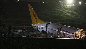 Sabiha Gökçen'de korku dolu akşam