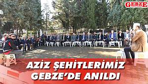 Aziz şehitlerimiz Gebze'de anıldı