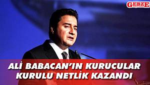 Babacan'ın kurucular kurulu netlik kazandı
