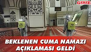 Beklenen cuma namazı açıklaması geldi