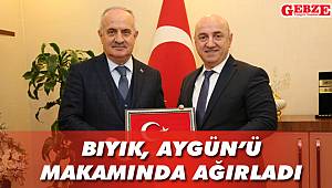 Bıyık, Aygün’ü makamında ağırladı