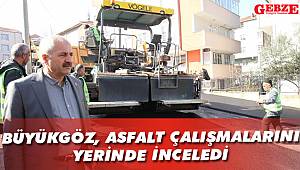 Büyükgöz, asfalt çalışmalarını yerinde inceledi