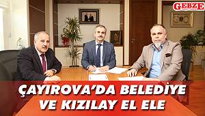 Çayırova'da belediye ve Kızılay el ele