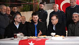 Çayırova protokolü, kahraman gazimize koştu