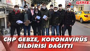 CHP Gebze koronavirüs bildirisi dağıttı