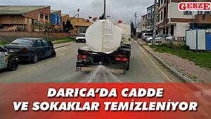 Darıca'da cadde ve sokaklar temizleniyor