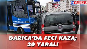 Darıca'da feci kaza; 20 yaralı