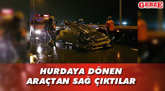 Dilovası’nda korkutan kaza; 2 yaralı