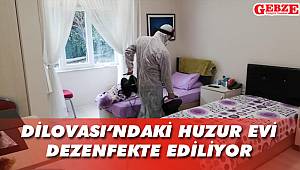 Dilovası’ndaki huzurevi dezenfekte ediliyor