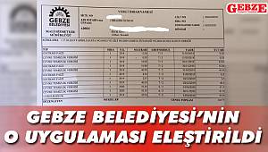 Gebze Belediyesi'nin o uygulaması eleştirildi