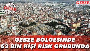 Gebze bölgesinde 63 bin kişi risk grubunda