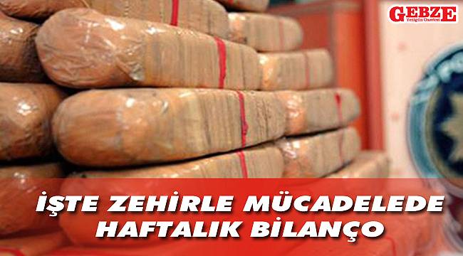 İşte zehirle mücadelede haftalık bilanço